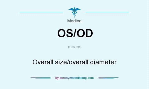 What does OS/OD mean? It stands for Overall size/overall diameter