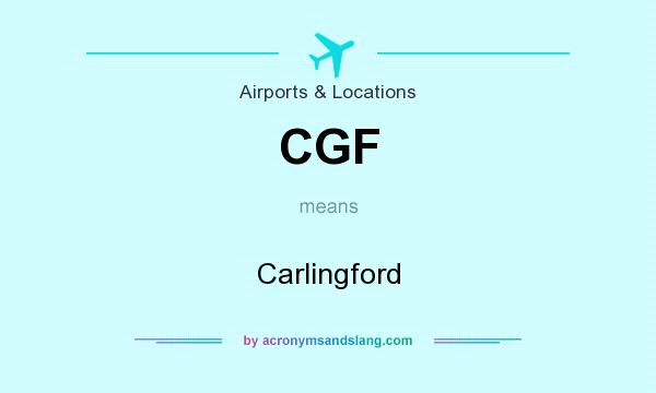 What does CGF mean? It stands for Carlingford