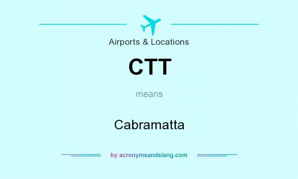 What does CTT mean? It stands for Cabramatta