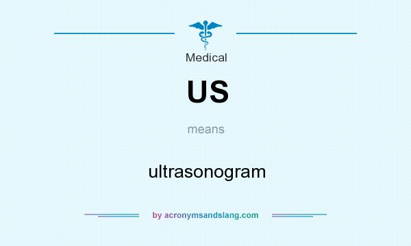 What does US mean? It stands for ultrasonogram