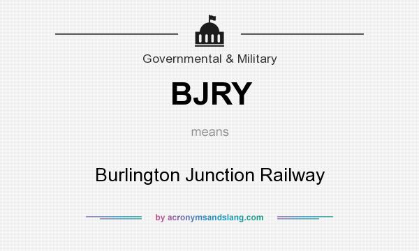 What does BJRY mean? It stands for Burlington Junction Railway