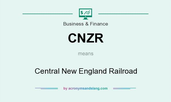 What does CNZR mean? It stands for Central New England Railroad