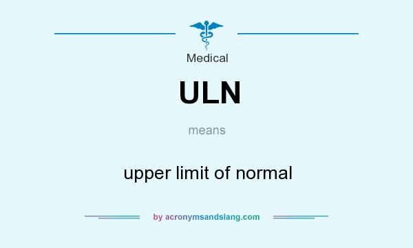 What does ULN mean? It stands for upper limit of normal