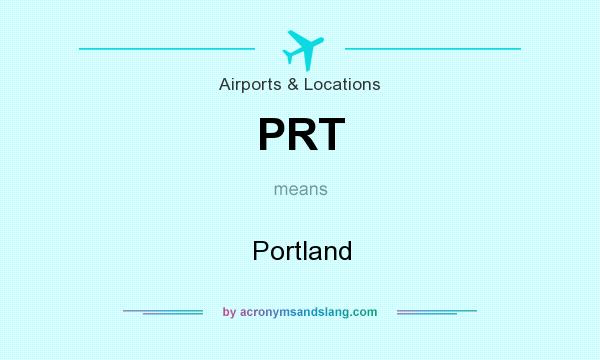 What does PRT mean? It stands for Portland