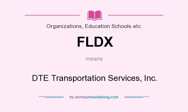 What does FLDX mean? It stands for DTE Transportation Services, Inc.
