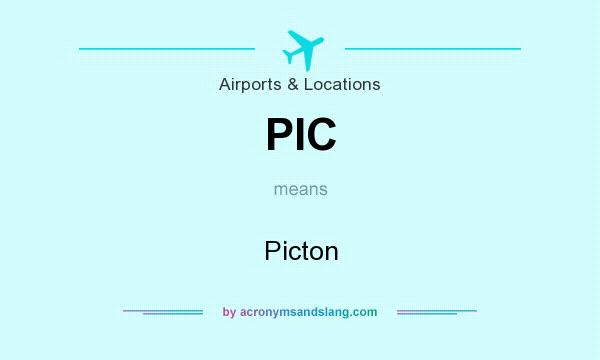What does PIC mean? It stands for Picton