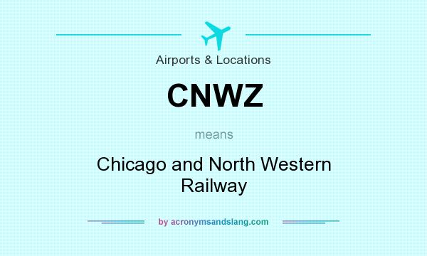 What does CNWZ mean? It stands for Chicago and North Western Railway