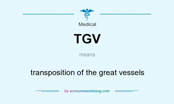 What does TGV mean? It stands for transposition of the great vessels