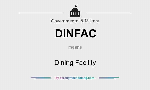 What does DINFAC mean? It stands for Dining Facility