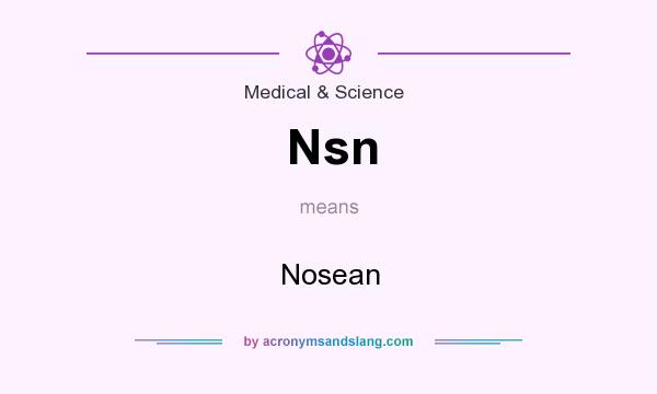 What does Nsn mean? It stands for Nosean