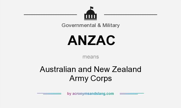 What does ANZAC mean? It stands for Australian and New Zealand Army Corps