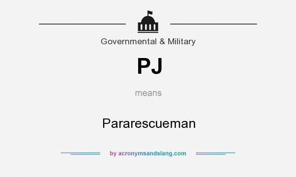 What does PJ mean? It stands for Pararescueman