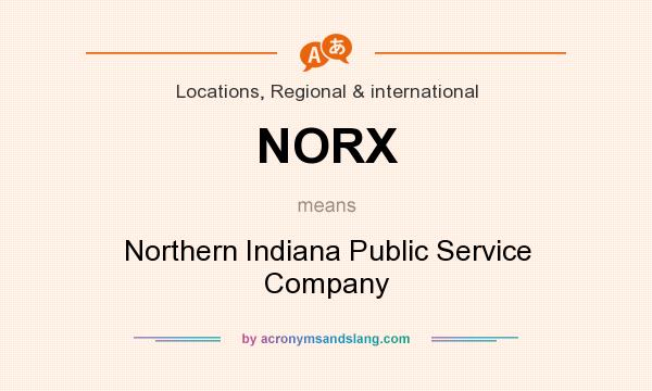 What does NORX mean? It stands for Northern Indiana Public Service Company