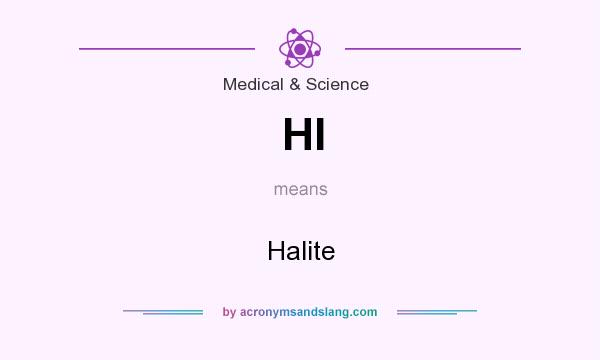 What does Hl mean? It stands for Halite