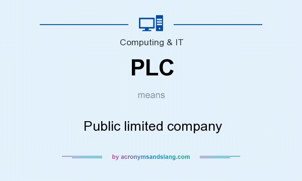 What does PLC mean? It stands for  Public limited company