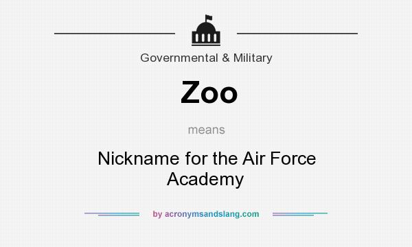 What does Zoo mean? It stands for Nickname for the Air Force Academy
