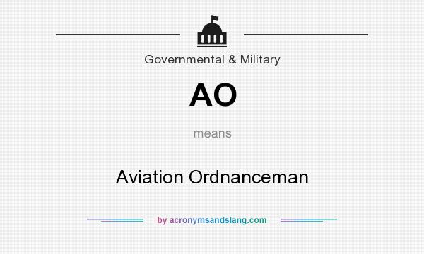 What does AO mean? It stands for Aviation Ordnanceman