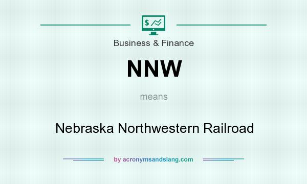 What does NNW mean? It stands for Nebraska Northwestern Railroad