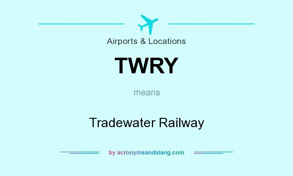 What does TWRY mean? It stands for Tradewater Railway