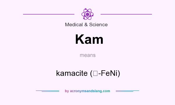 What does Kam mean? It stands for kamacite (-FeNi)