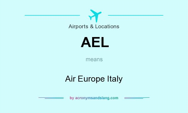 What does AEL mean? It stands for Air Europe Italy