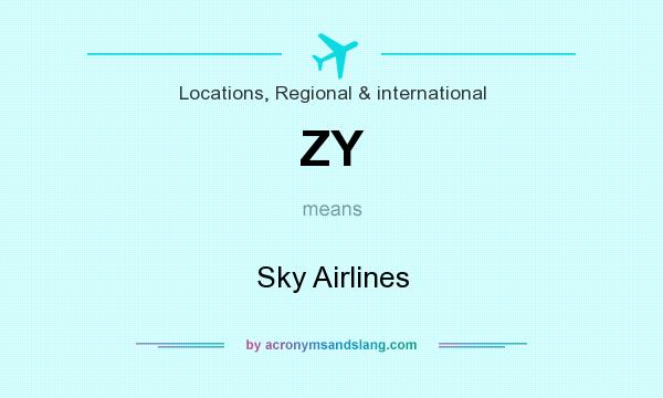 What does ZY mean? It stands for Sky Airlines