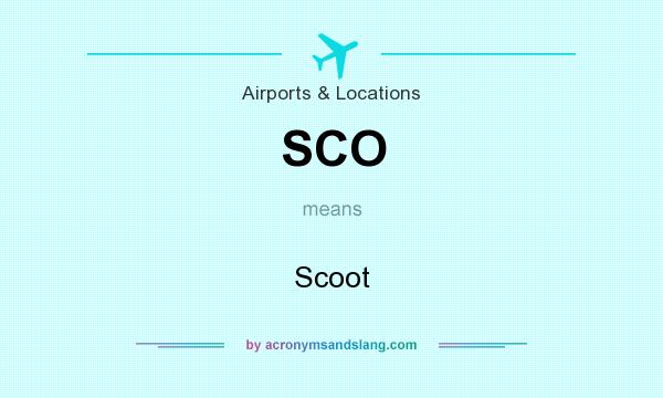 What does SCO mean? It stands for Scoot