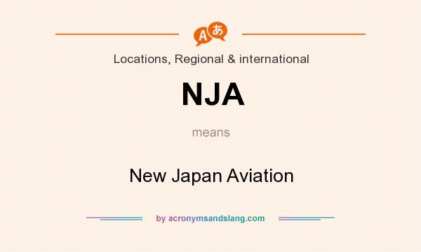 What does NJA mean? It stands for New Japan Aviation