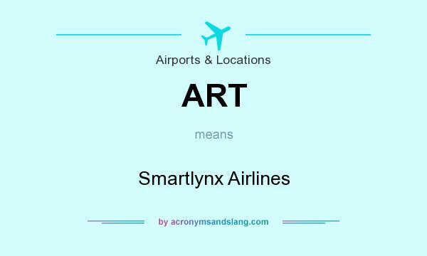 What does ART mean? It stands for Smartlynx Airlines