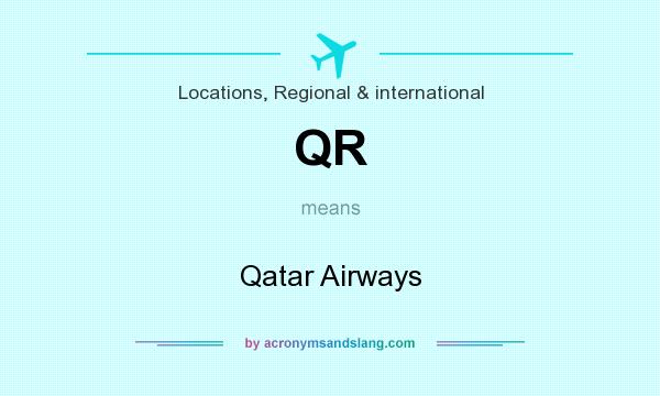 What does QR mean? It stands for Qatar Airways