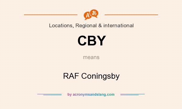 What does CBY mean? It stands for RAF Coningsby