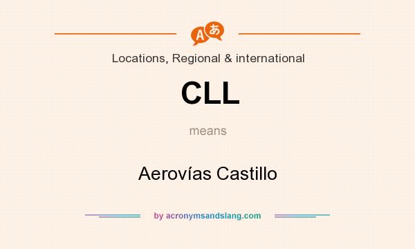 What does CLL mean? It stands for Aerovías Castillo