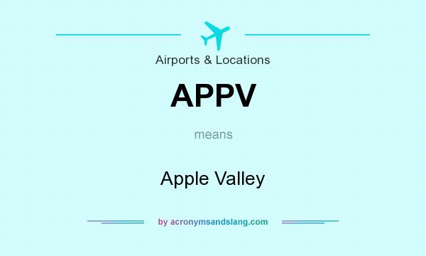 What does APPV mean? It stands for Apple Valley