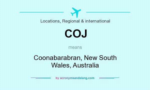 What does COJ mean? It stands for Coonabarabran, New South Wales, Australia