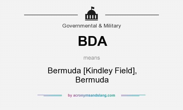 What does BDA mean? It stands for Bermuda [Kindley Field], Bermuda