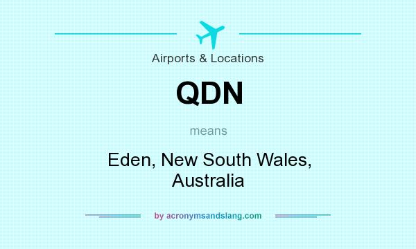 What does QDN mean? It stands for Eden, New South Wales, Australia