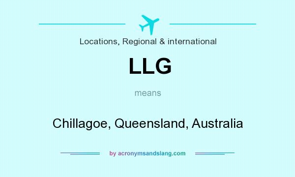 What does LLG mean? It stands for Chillagoe, Queensland, Australia