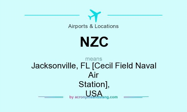 What does NZC mean? It stands for Jacksonville, FL [Cecil Field Naval Air Station], USA