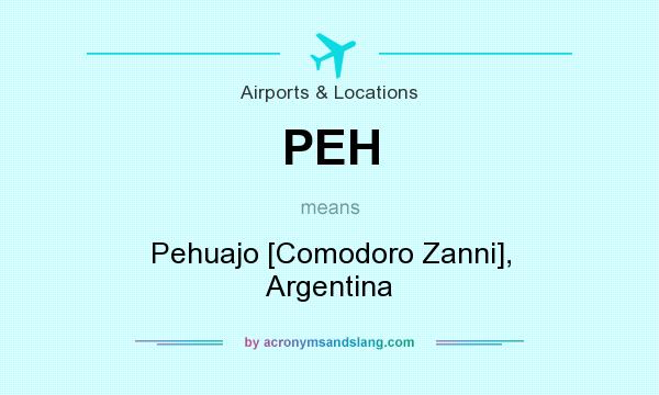 What does PEH mean? It stands for Pehuajo [Comodoro Zanni], Argentina