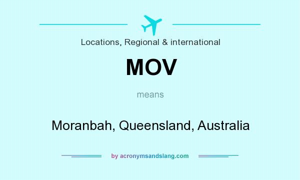 What does MOV mean? It stands for Moranbah, Queensland, Australia