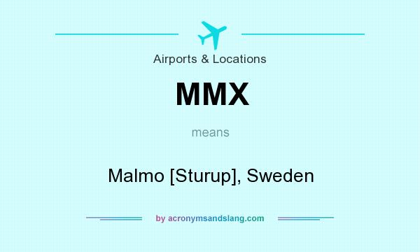 What does MMX mean? It stands for Malmo [Sturup], Sweden