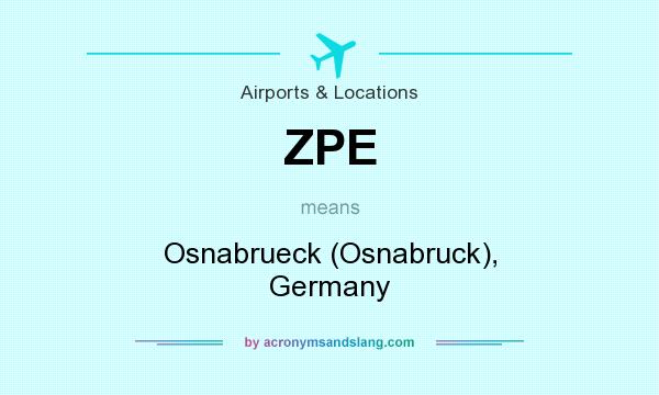 What does ZPE mean? It stands for Osnabrueck (Osnabruck), Germany