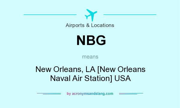 What does NBG mean? It stands for New Orleans, LA [New Orleans Naval Air Station] USA