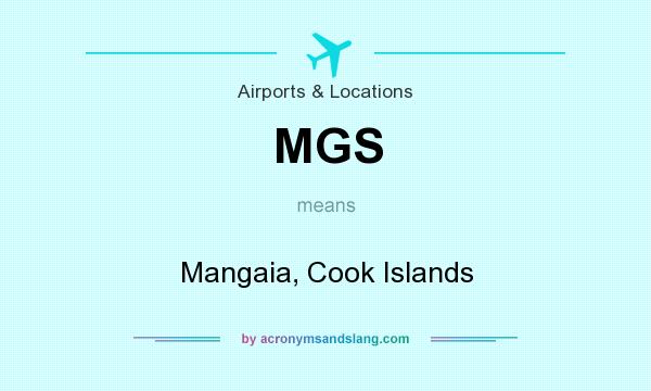 What does MGS mean? It stands for Mangaia, Cook Islands
