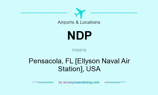 What does NDP mean? It stands for Pensacola, FL [Ellyson Naval Air Station], USA
