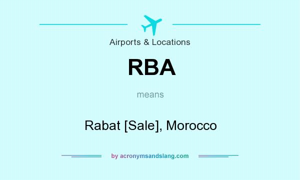 What does RBA mean? It stands for Rabat [Sale], Morocco