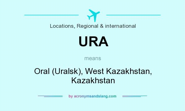 What does URA mean? It stands for Oral (Uralsk), West Kazakhstan, Kazakhstan