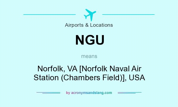 What does NGU mean? It stands for Norfolk, VA [Norfolk Naval Air Station (Chambers Field)], USA