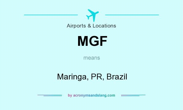 What does MGF mean? It stands for Maringa, PR, Brazil