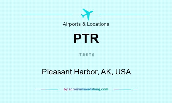 What does PTR mean? It stands for Pleasant Harbor, AK, USA